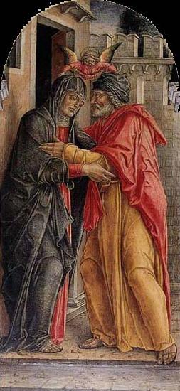 Bartolomeo Vivarini The Meeting of Anne and Joachim oil painting image